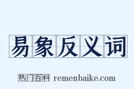 易象反义词是什么意思的图片